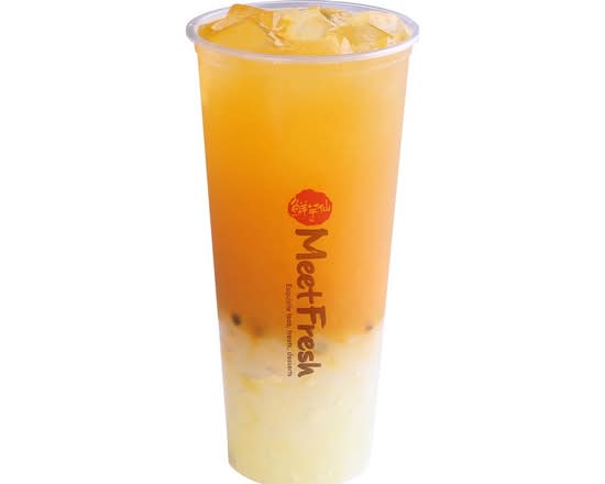 Coconut Jelly Mango & Passion Fruit Green Tea 椰果芒果百香果绿茶